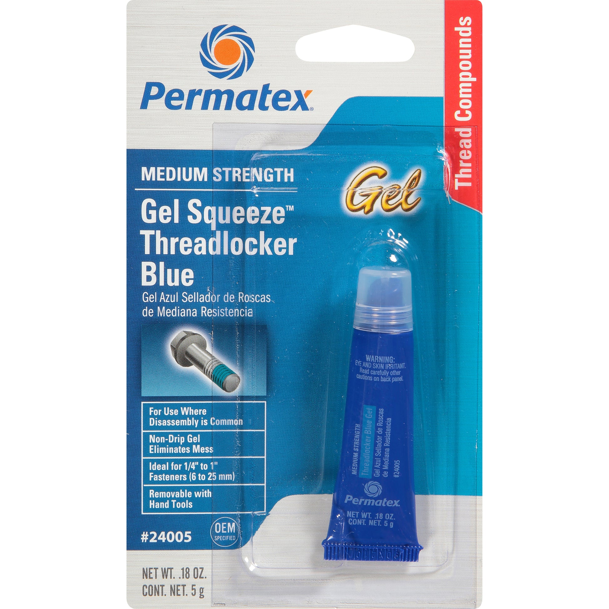 Threadlocker Blue Gel 5g