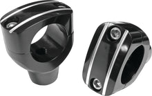 2" Grooved Black Risers