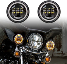 4.5" Lights Amber Halo Black