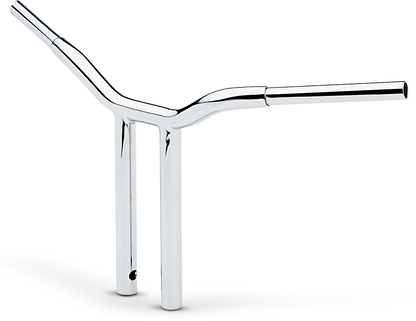 LA CHOPPERS Kage Fighter Welded Straight-Riser Handlebar - One Piece - 14" - Chrome LA-7337-14