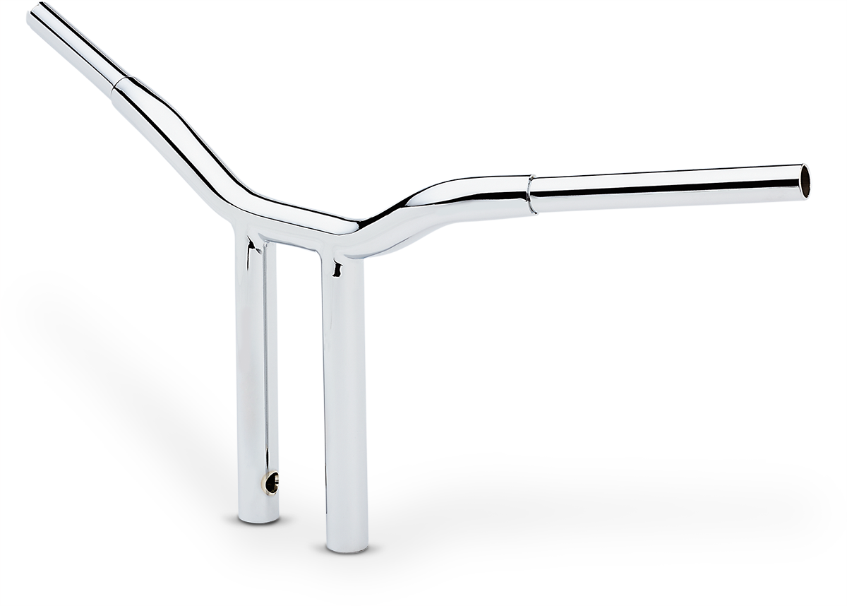 LA CHOPPERS Kage Fighter Welded Straight-Riser Handlebar - One Piece - 12" - Chrome LA-7337-12