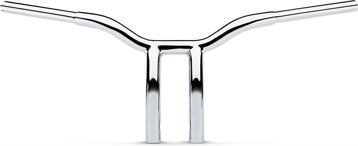 LA CHOPPERS Kage Fighter Welded Bent-Riser Handlebar - One Piece - 10" - Chrome LA-7338-10