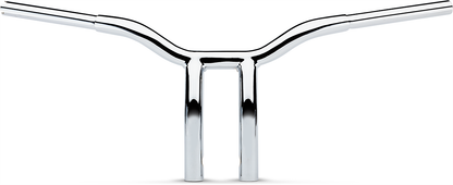 LA CHOPPERS Kage Fighter Welded Bent-Riser Handlebar - One Piece - 10" - Chrome LA-7338-10