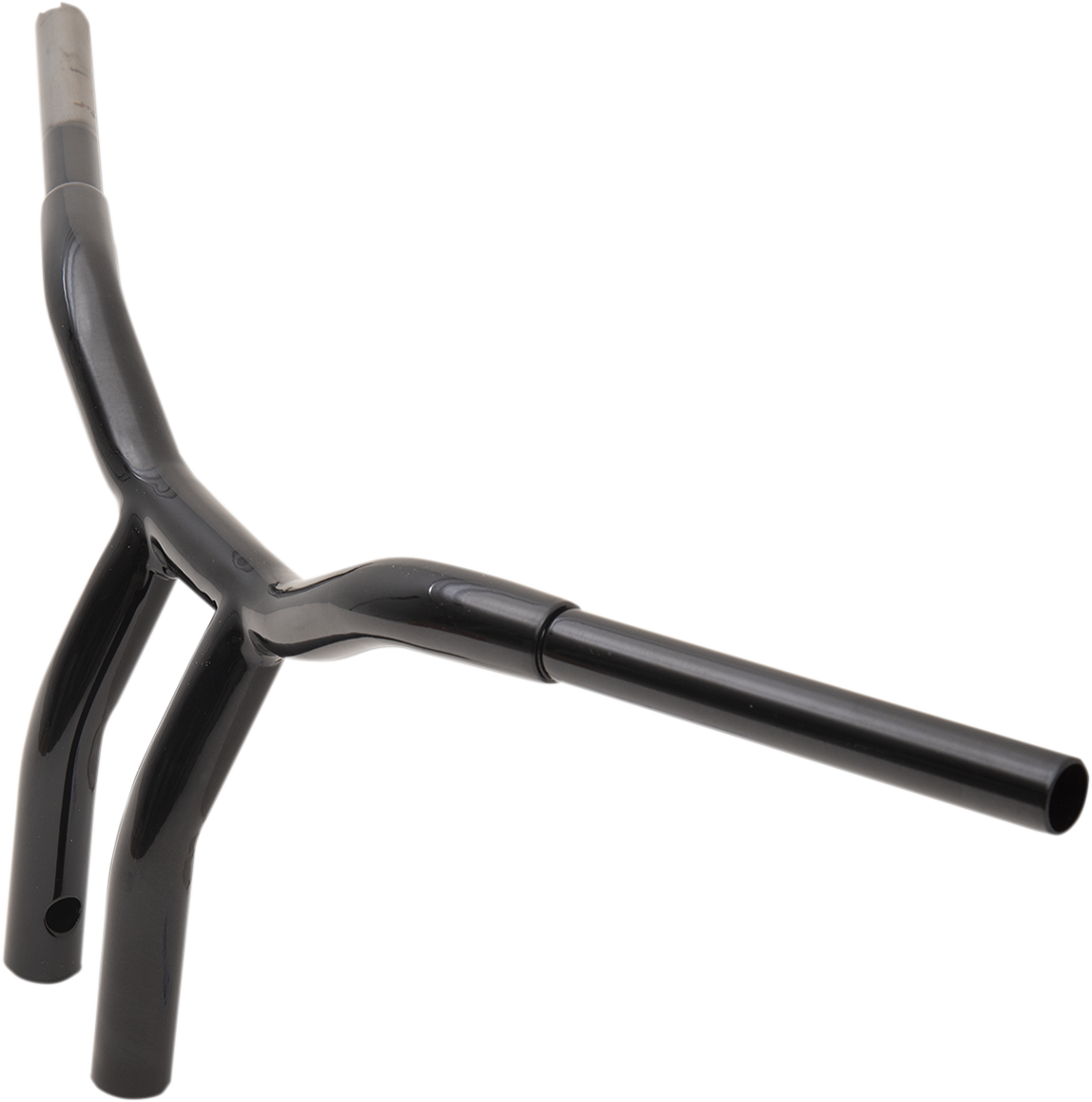 LA CHOPPERS Kage Fighter Welded Bent-Riser Handlebar - One Piece - 10" - Black LA-7338-10B