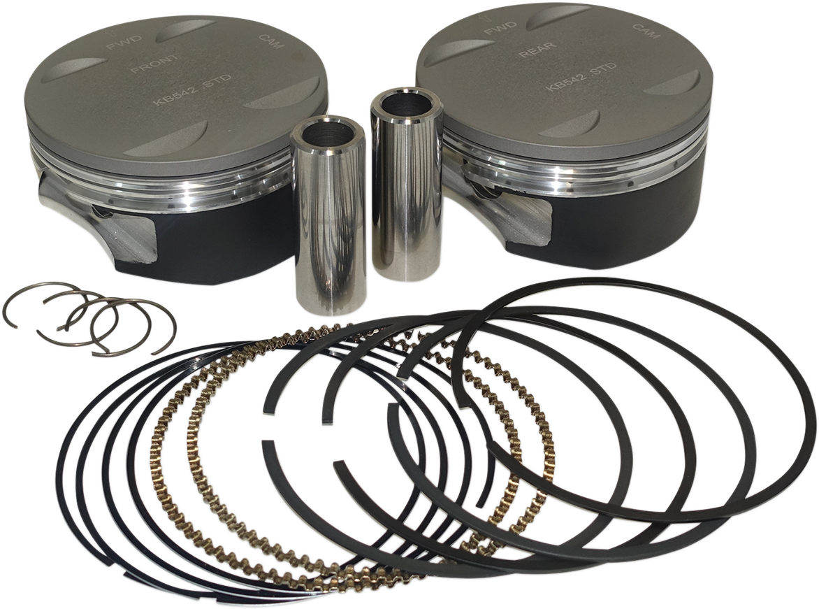 KB PERFORMANCE Piston Kit - 4.125" Standard - 11.0:1 CR - 114"/117" Bored to 120" - M8 KB542LCA.STD