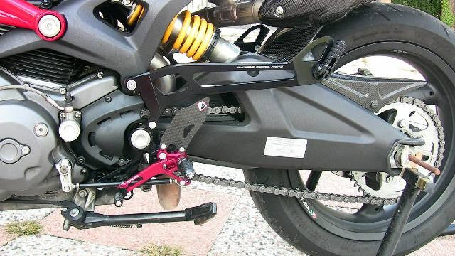 DBK Special Parts (Ducabike) Passenger Peg Kit for Adjustable Rearsets for the Ducati Monster 696/796/1100