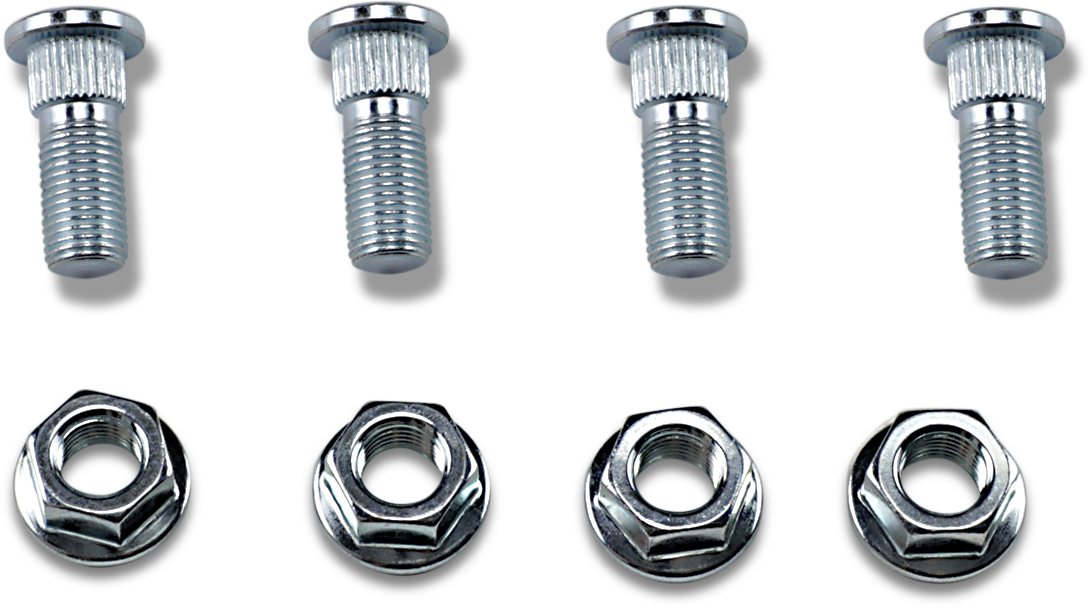 MOOSE OFFROAD Wheel Stud/Nut Kit - Front - '93-'07 Polaris 85-1090
