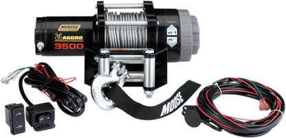 MOOSE OFFROAD 3500 lb Winch - Wire Rope - 50' 104308