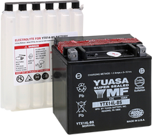 YUASA AGM Battery - YTX14L-BS - .69 L YUAM3RH4L
