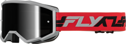 Zone Goggle Red/Grey W/ Black Mirror/Smoke Lens