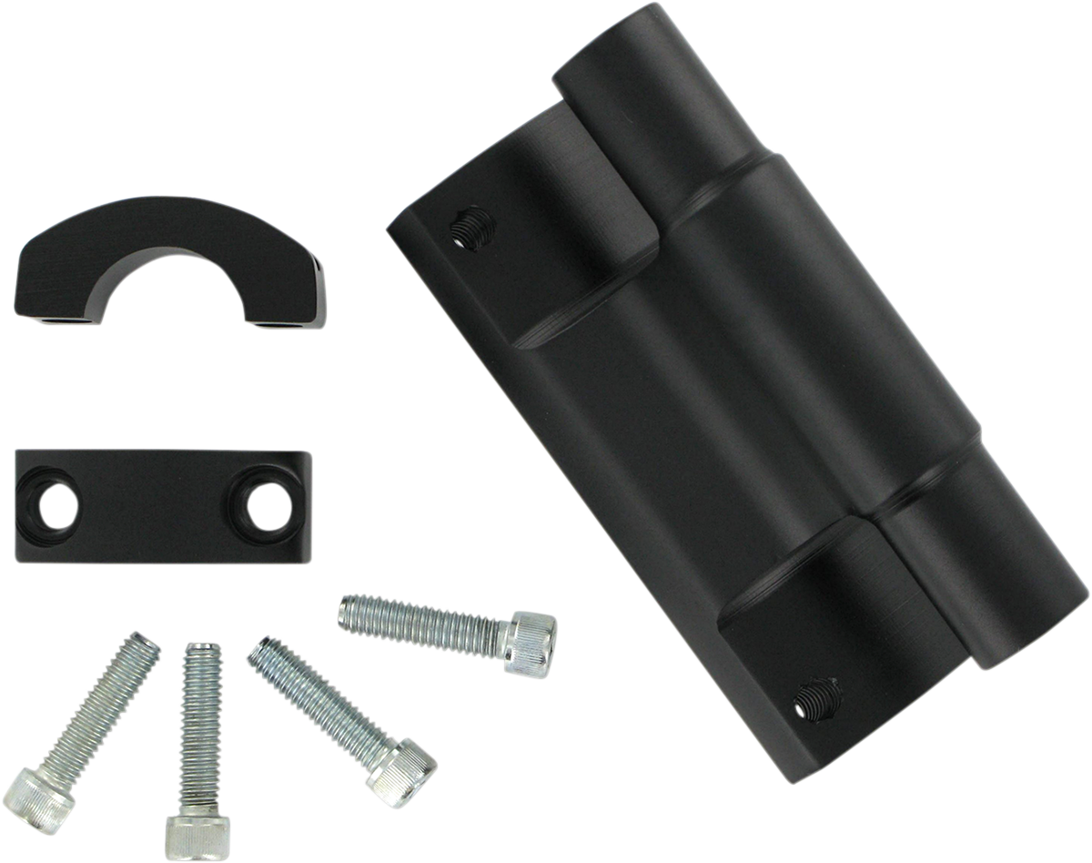 POWERMADD Powerriser 475 Pivoting Handlebar Risers - 2" x 4-3/4" - Oversized Handlebars 45431