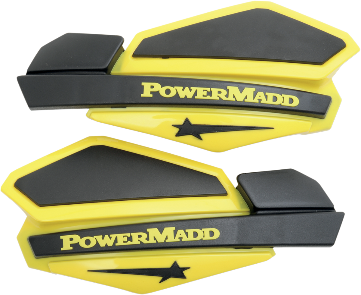 POWERMADD Star Series Handguards - Suzuki Yellow/Black 34206