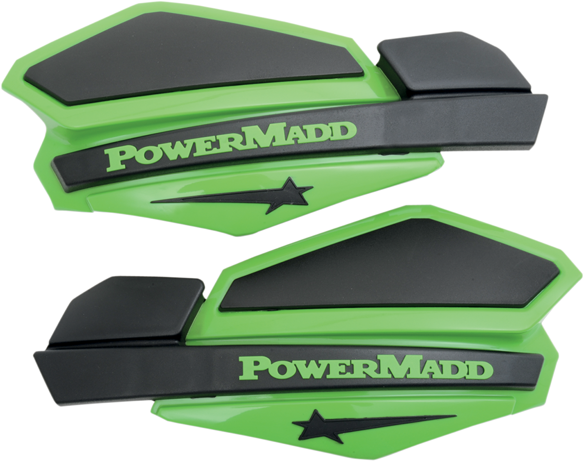 POWERMADD Star Series Handguards - Green/Black 34203
