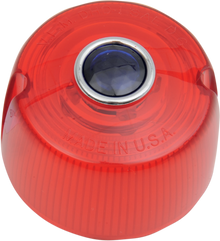CHRIS PRODUCTS Turn Signal Lens - '73-'84 FX - Red with Blue Dot DHD1RB