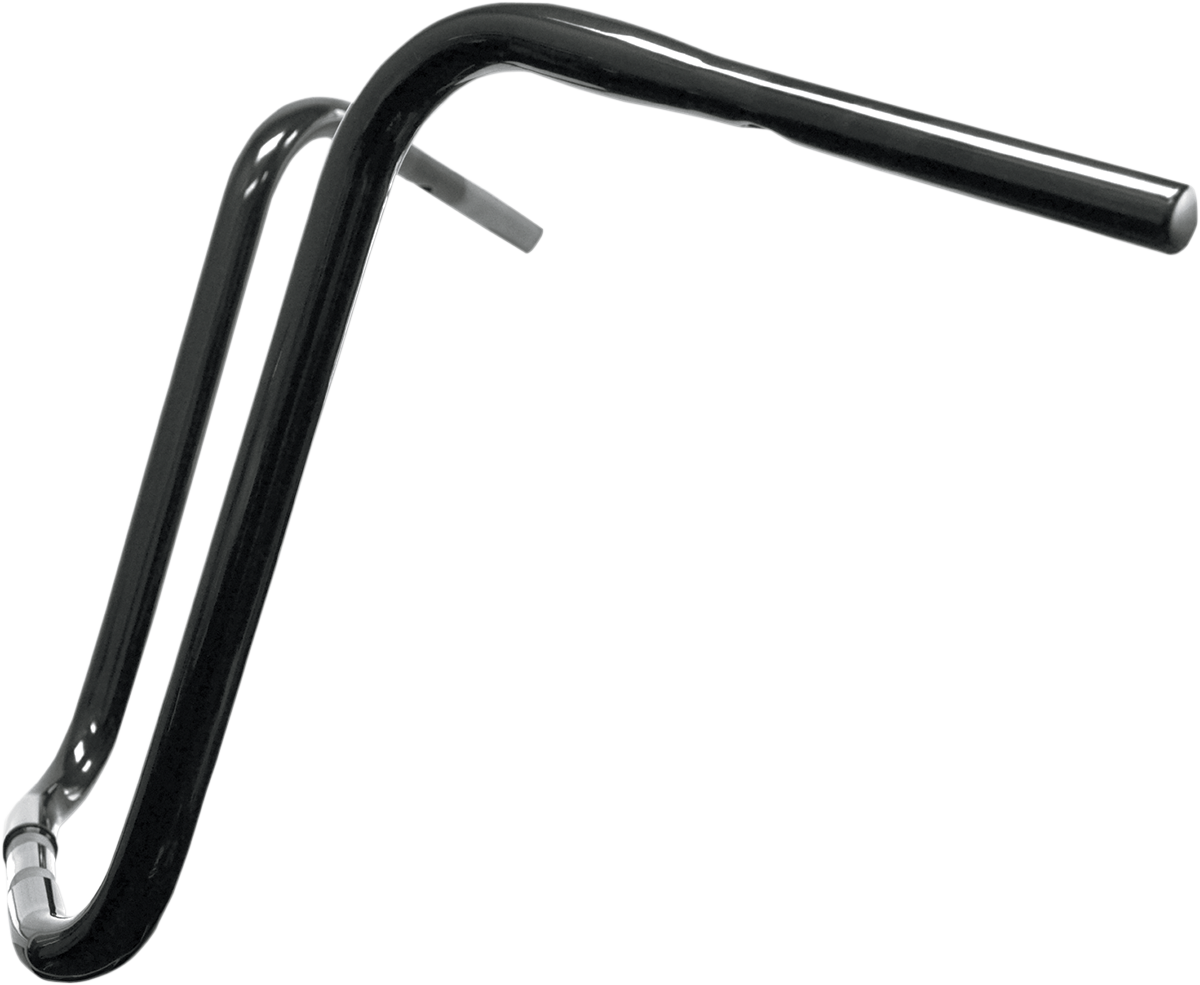 LA CHOPPERS 1-1/4" Handlebar - Ape Hanger - 14" - TBW - Black LA-7310-14B
