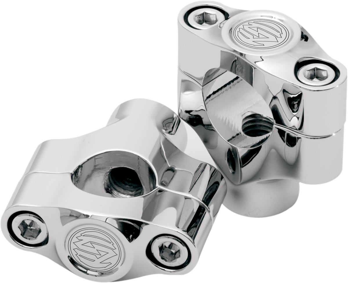 RSD Handlebar Risers for 1" Handlebars - 1-1/2" - Chrome 0208-2030-CH