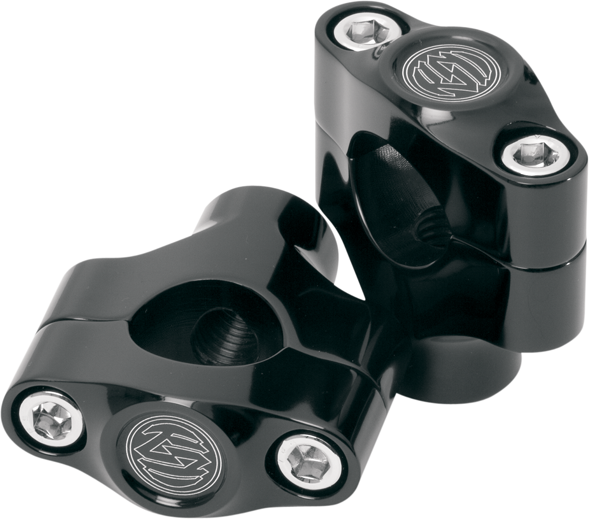 RSD Handlebar Risers for 1" Handlebars - 1-1/2" - Black 0208-2030-B