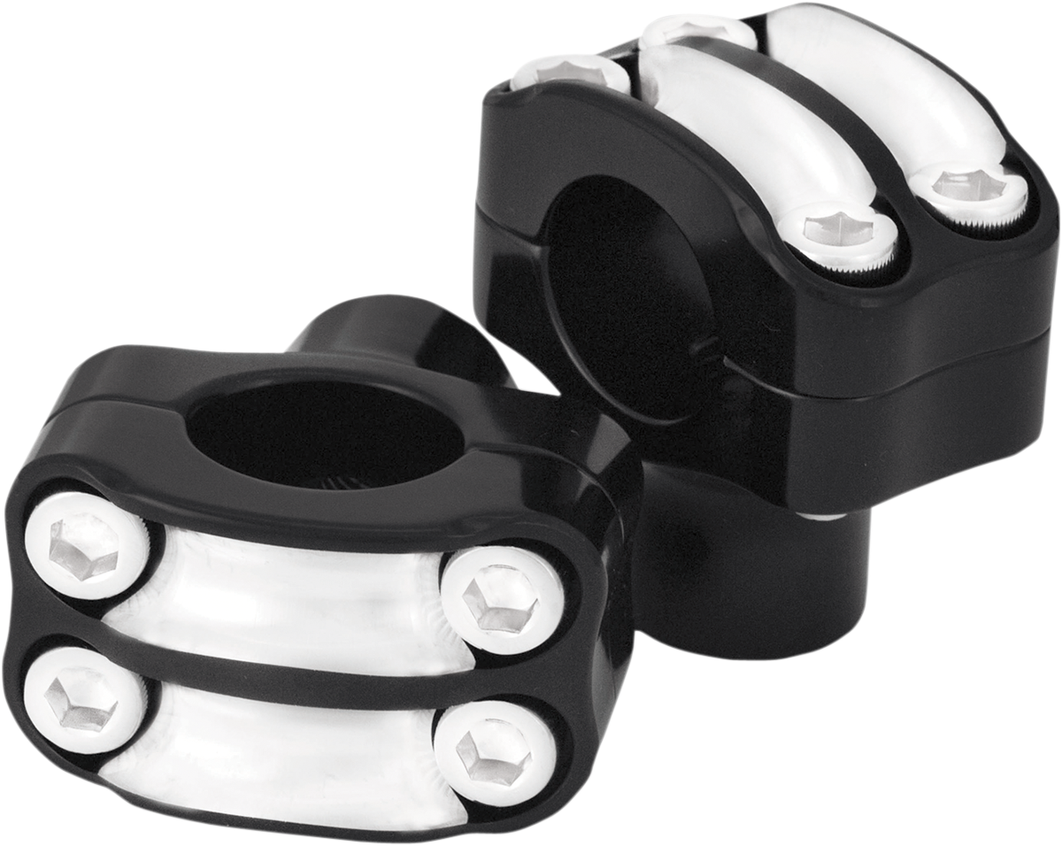 RSD Nostalgia Handlebar Risers - Four-Bolt - 1-1/2" - Contrast Cut 0208-2050-BM