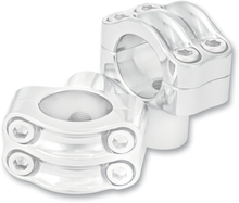 RSD Nostalgia Handlebar Risers - Four-Bolt - 1-1/2" x 1-1/4" - Chrome 0208-2051-CH