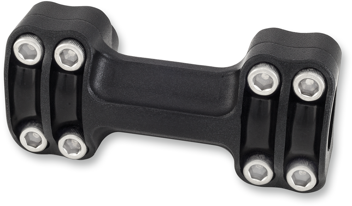 RSD Nostalgia One-Piece Handlebar Risers - Four Bolt - 1" - Black Ops 0208-2103-SMB