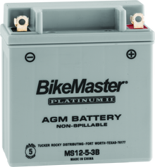 BikeMaster AGM Battery - MS12-5-3B