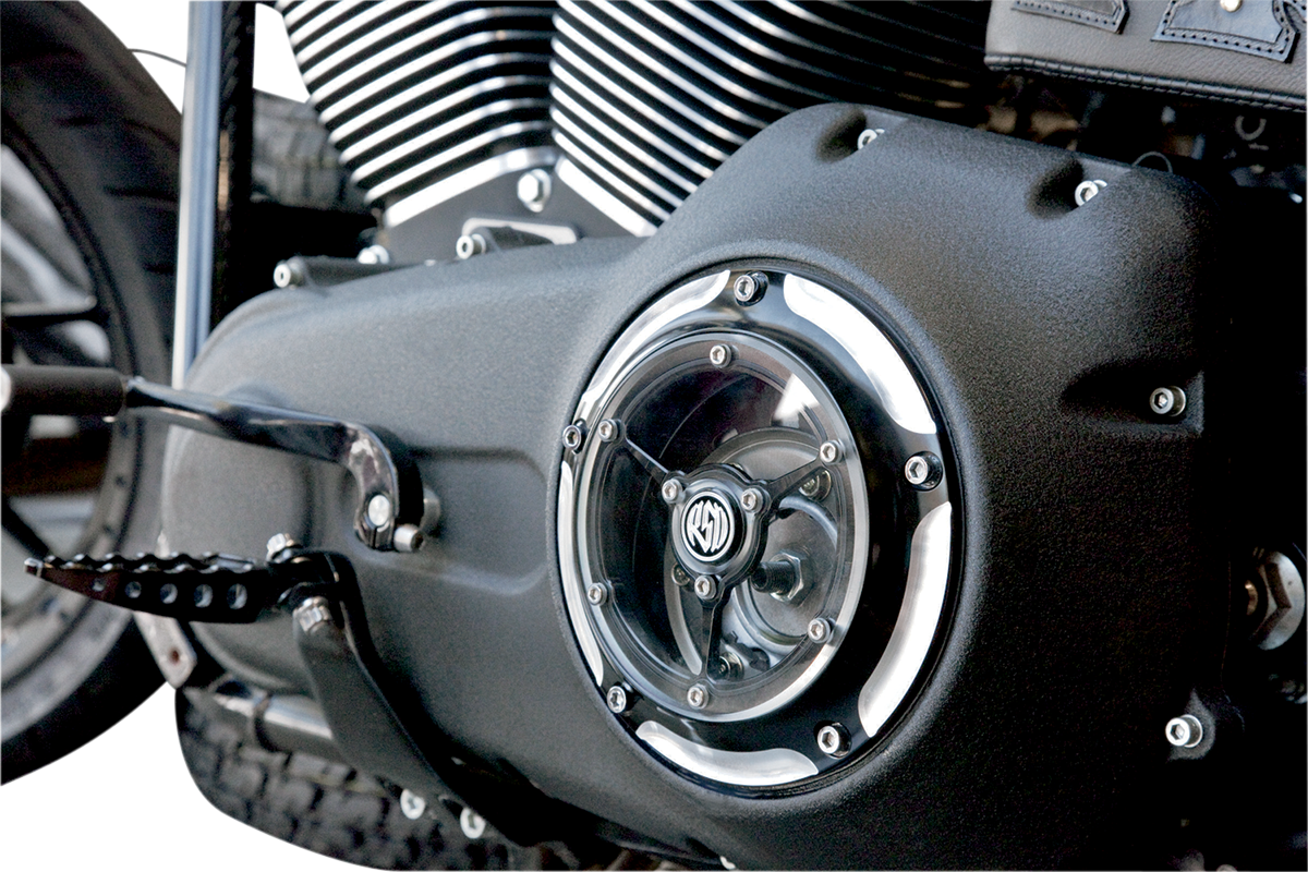 RSD Clarity Derby Cover - Contrast Cut™ - Big Twin 0177-2007-BM