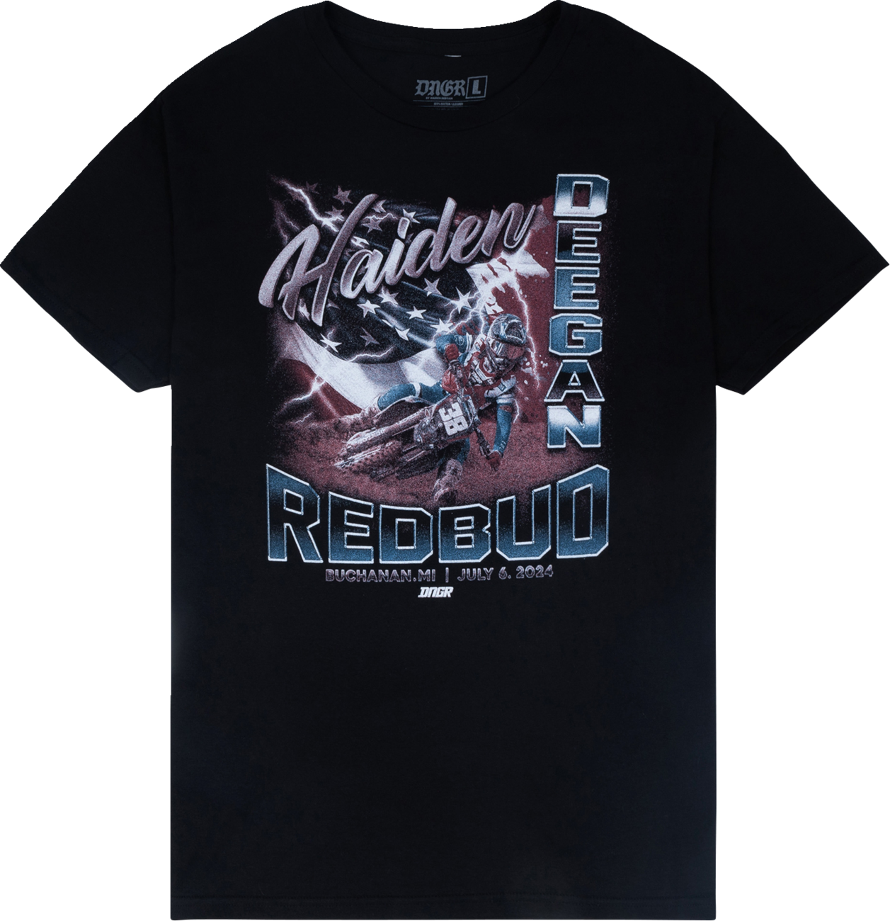 DEEGAN APPAREL Red Bud T-Shirt - Black - 2XL DMTSS4012BLK2XL