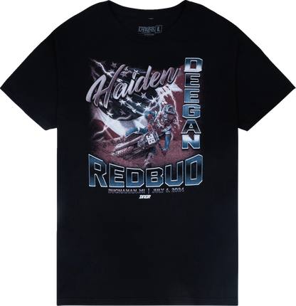 DEEGAN APPAREL Red Bud T-Shirt - Black - 2XL DMTSS4012BLK2XL