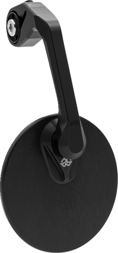 GILLES TOOLING Mirror - MOON - Side View - Round - Black - Right/Left - Each M04-02-BD