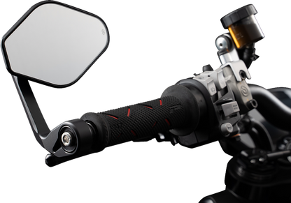 GILLES TOOLING Mirror - STRATOS - Side View - Diamond - Black - Right/Left - Each M03-01-BD