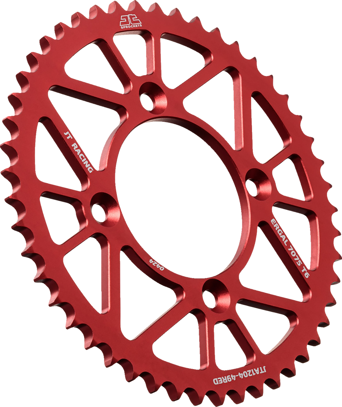 JT SPROCKETS Rear Sprocket - Aluminum - 49 Tooth - Red - CRF 125FB JTA1204.49RED