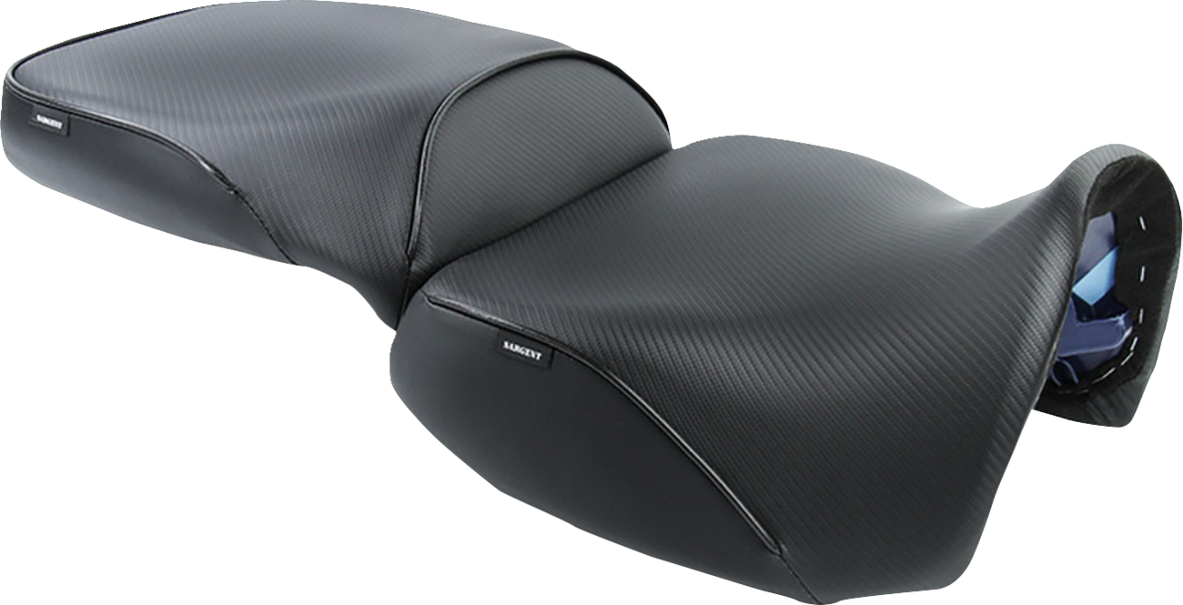 SARGENT Two-Piece Seat - Black - CarbonFX - Pan America SHD-1920-19