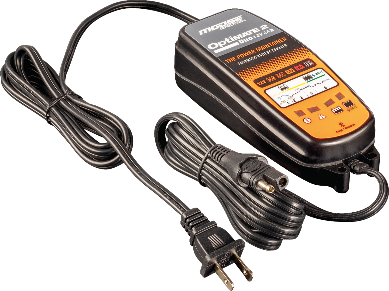 MOOSE OFFROAD Battery Charger/Maintainer - Optimate 2 Duo TM-555