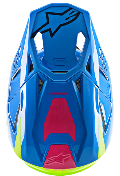 S.Tech S M8 Radium Helmet Aqua/Yellow Fluo/Navy Xl