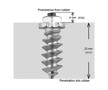 1" 25mm Shoulder Screw Studs Qty 100