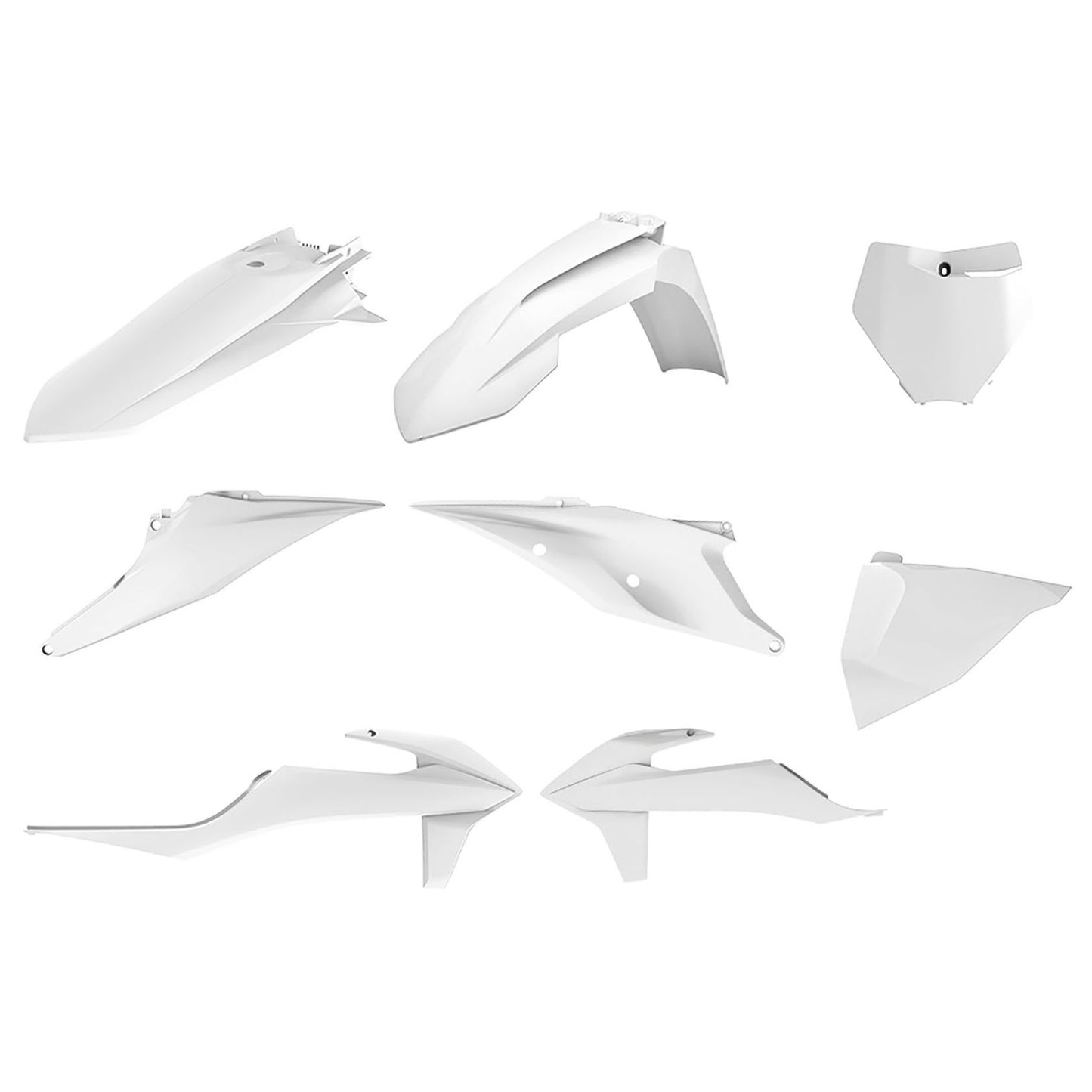 Plastic Body Kit White Ktm