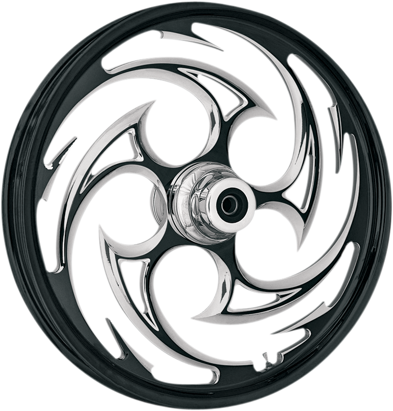 RC COMPONENTS Wheel - Savage Eclipse - Front - Dual Disc/without ABS - Black Eclipse - 16x3.5 - '00-'07 FLT 16350-9917-85E