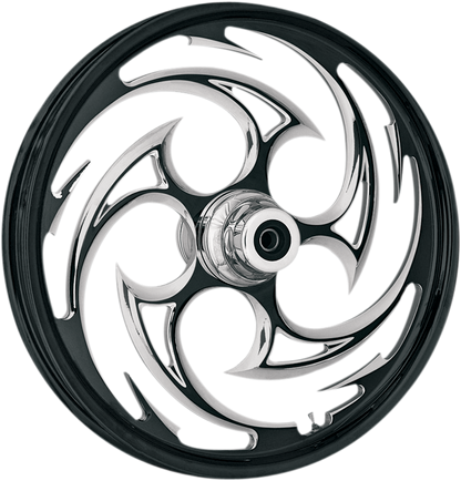 RC COMPONENTS Wheel - Savage Eclipse - Front - Dual Disc/without ABS - Black Eclipse - 16x3.5 - '00-'07 FLT 16350-9917-85E