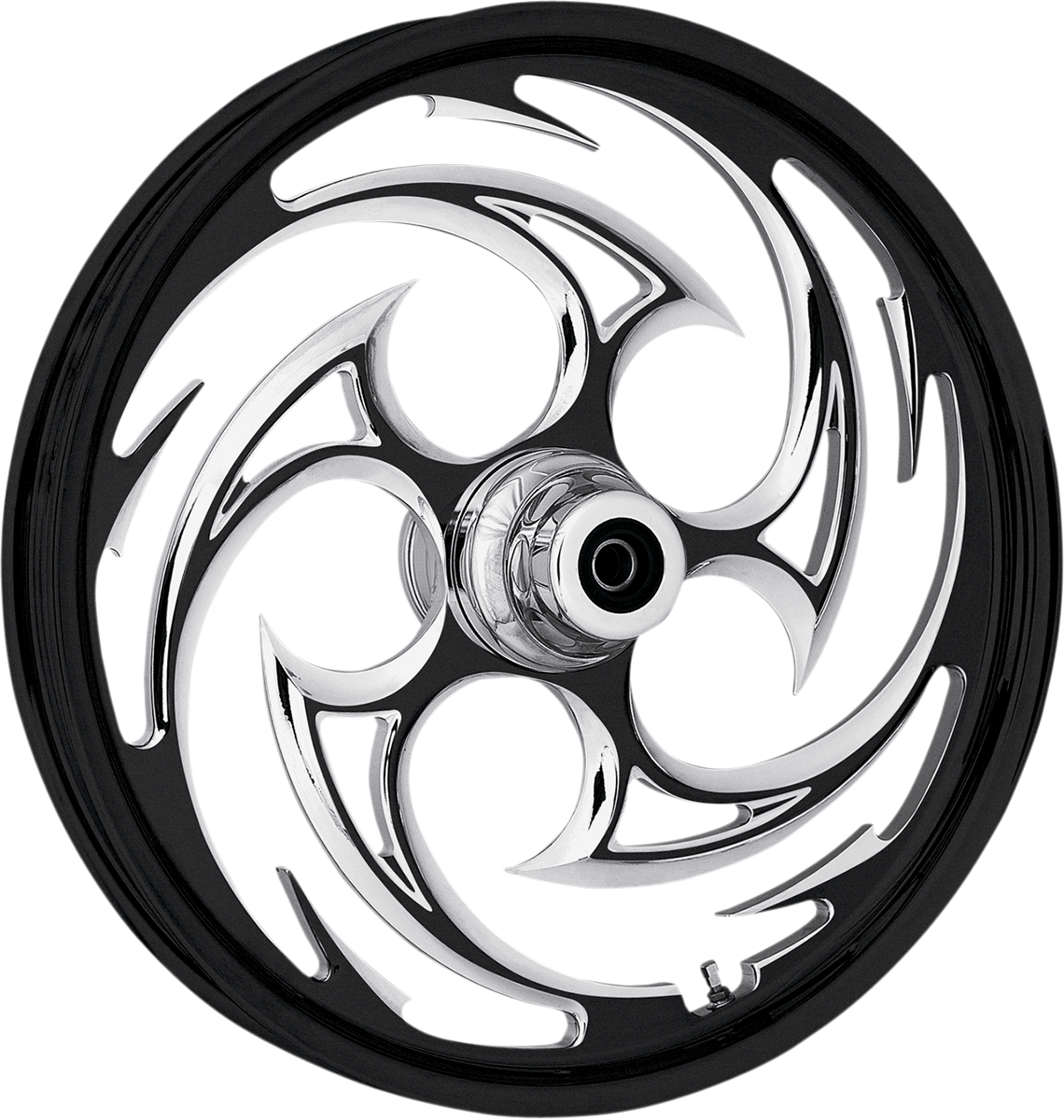 RC COMPONENTS Wheel - Savage Eclipse - Front - Single Disc/with ABS - Black Eclipse - 21x2.15 - '07-'10 FXST 21215-9927-85E