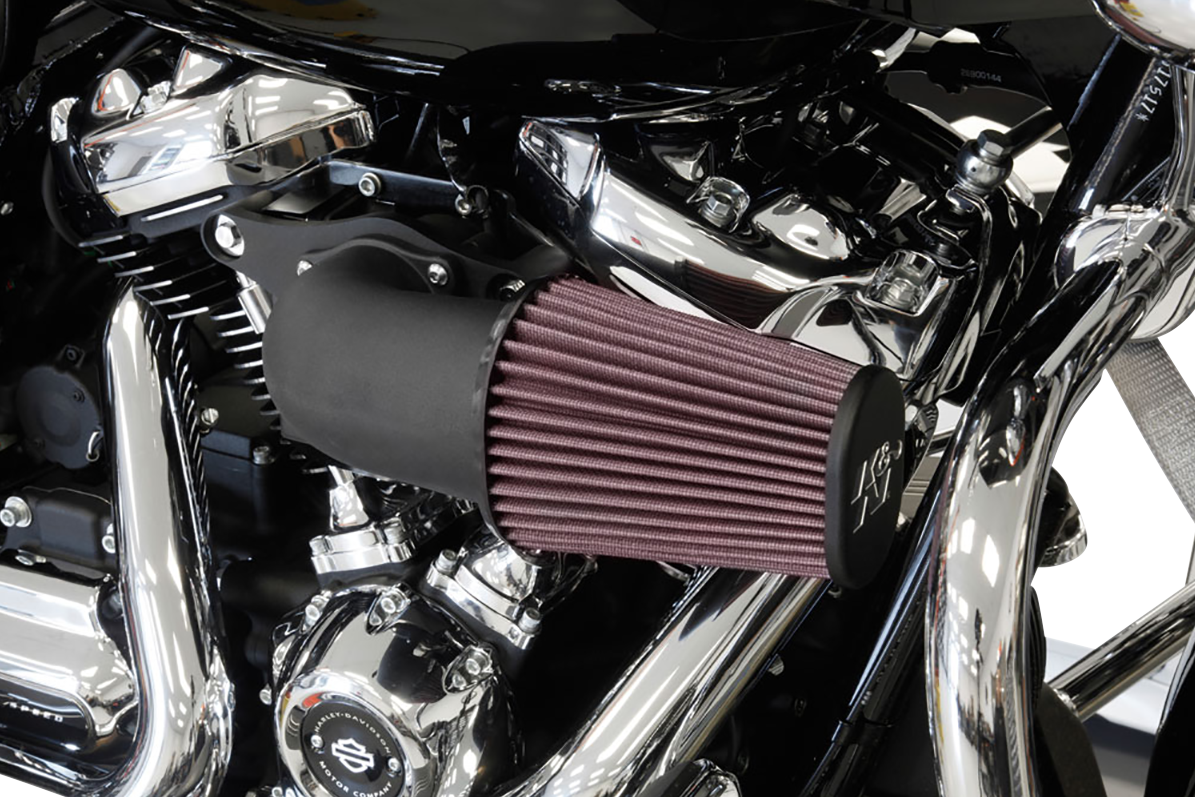 K & N Aircharger® Intake System with Mandrel-Bent Aluminum Intake Tube Kit - Black 57-1138