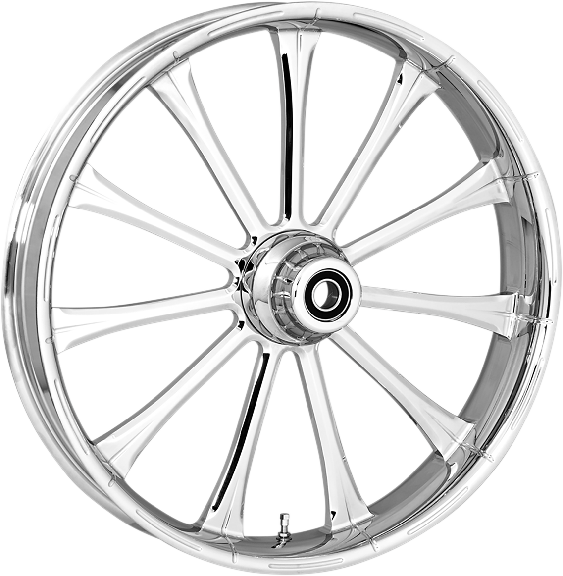 RC COMPONENTS Wheel - Exile - Front - Dual Disc/with ABS - Chrome - 23x3.75 233759031A14122