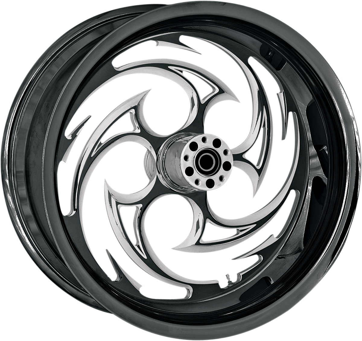 RC COMPONENTS Wheel - Savage Eclipse - Rear - Single Disc/without ABS - Black Eclipse - 16x3.5 16350-9978-85E