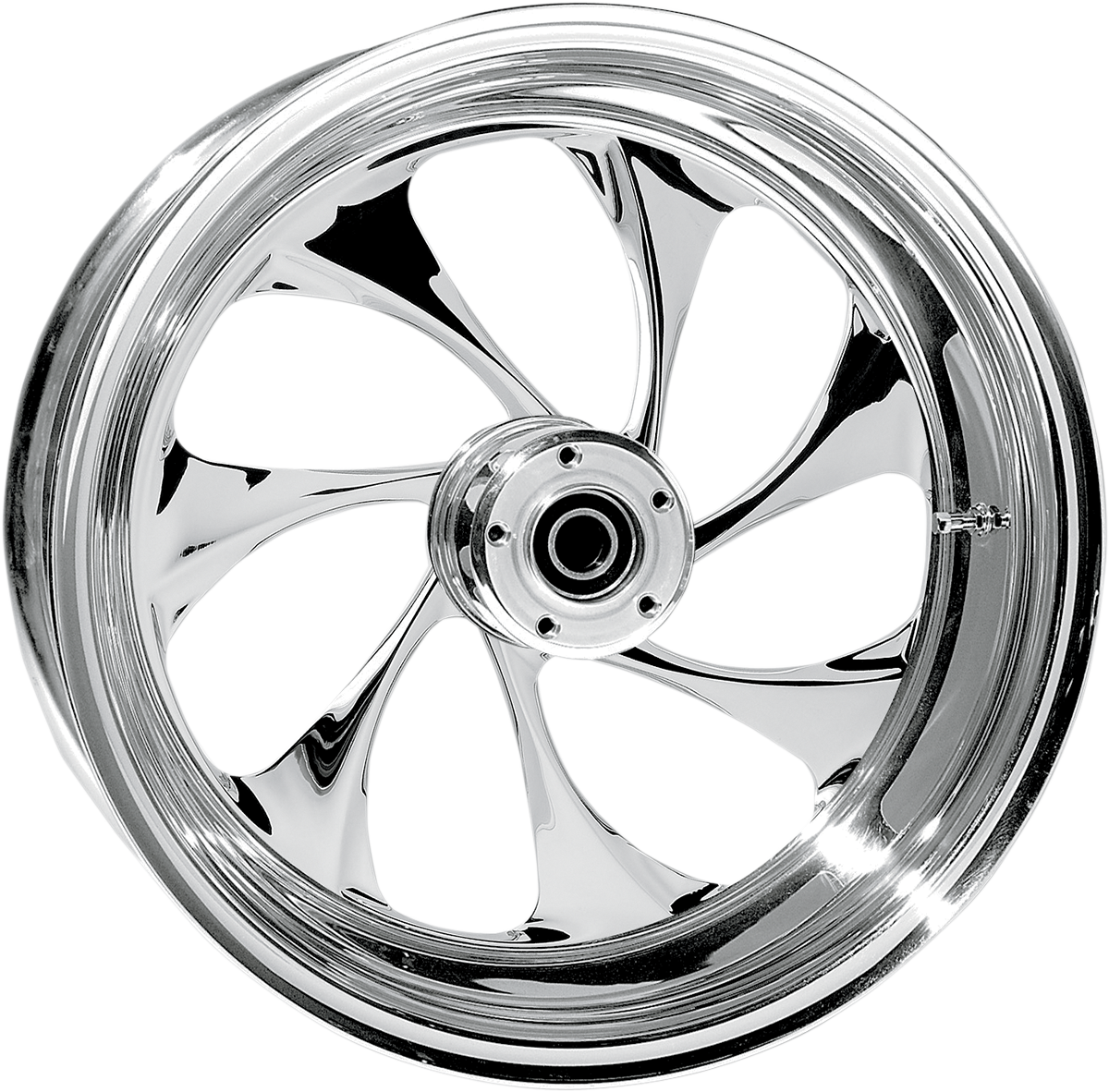 RC COMPONENTS Wheel - Drifter - Rear - Single Disc/without ABS - Chrome - 16x3.5 - '02-'07 FLT 16350-9974-101C