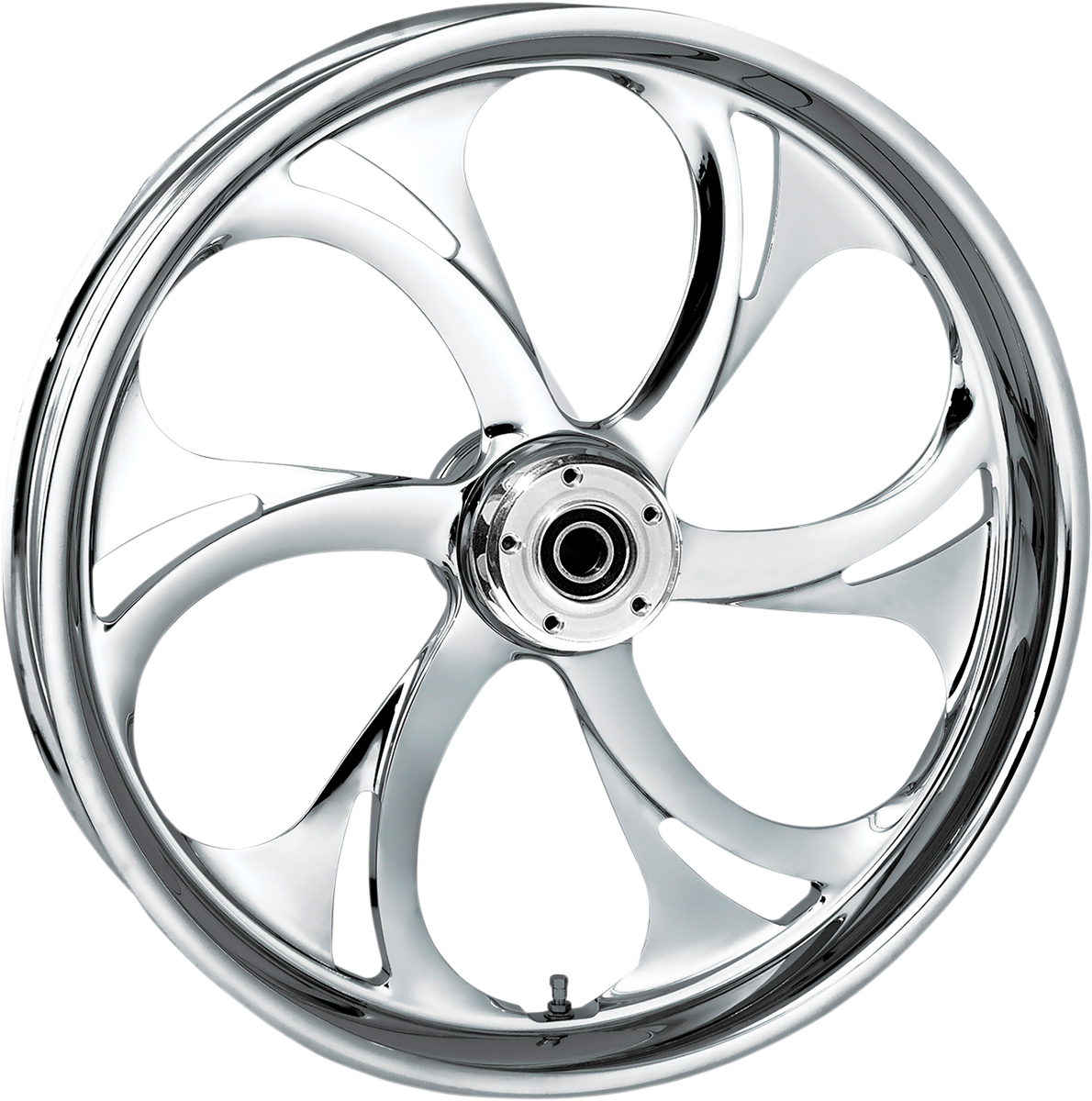 RC COMPONENTS Wheel - Recoil - Rear - Single Disc/without ABS - Chrome - 16x3.5 - '02-'07 FLT 16350-9174-105C
