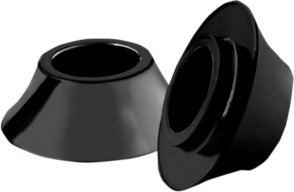 RC COMPONENTS Spacers - Front/Axle - Tapered - Black - Pair - '00-'07 Touring HD-SPCR-1B