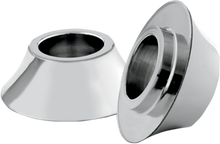 RC COMPONENTS Spacers - Front/Axle - Tapered - Chrome - Pair - '08-'23 Touring/Trike HD-SPCR-2C