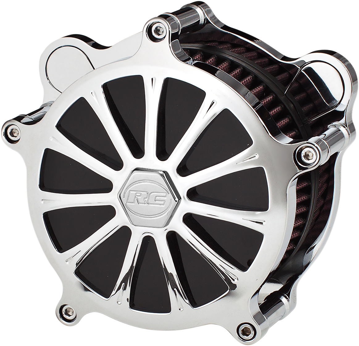 RC COMPONENTS Airstrike Air Cleaner - Chrome AC01C-122C