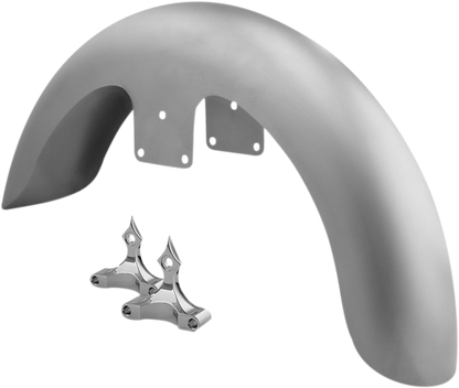 RC COMPONENTS Front Fender Kit with Chrome Adapters - For 26" Wheel - 6" W FNDRKT14-26