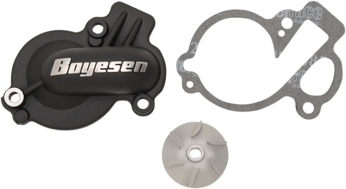 BOYESEN Impeller/Waterpump Cover - Black - Gas Gas/Husqvarna/KTM WPK-45AB