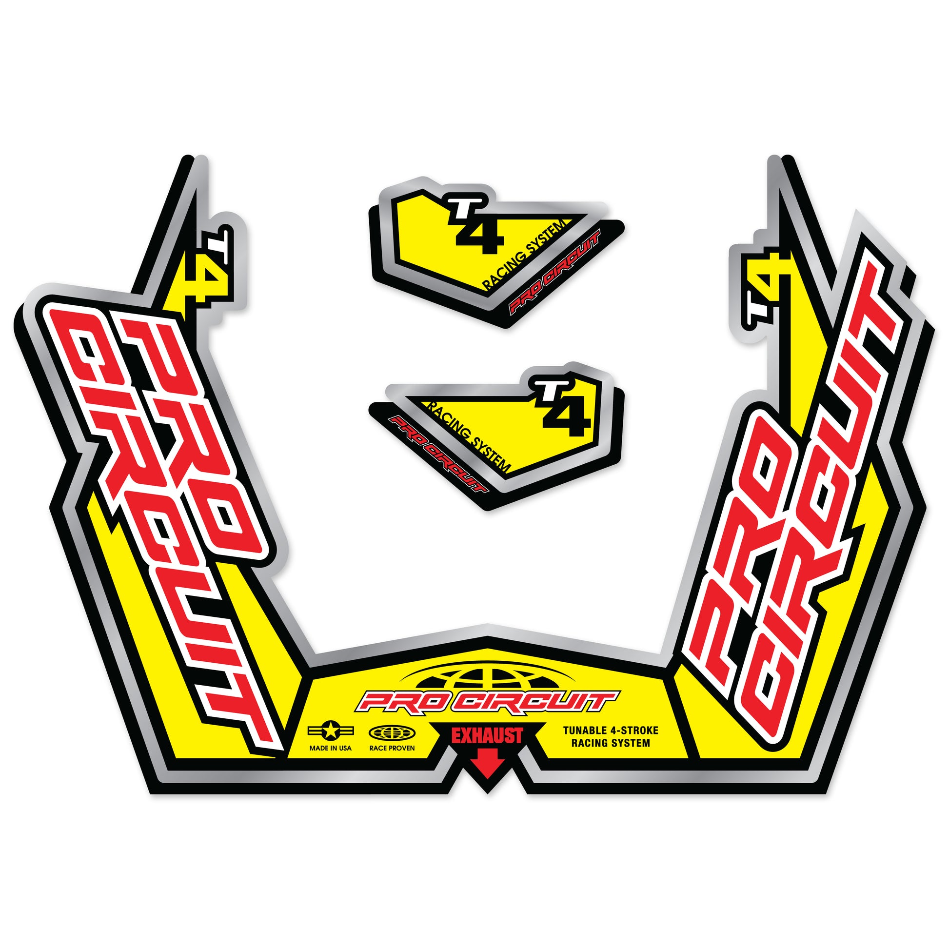 T4 Gp Sticker Kit Replacement Muffler Stickers